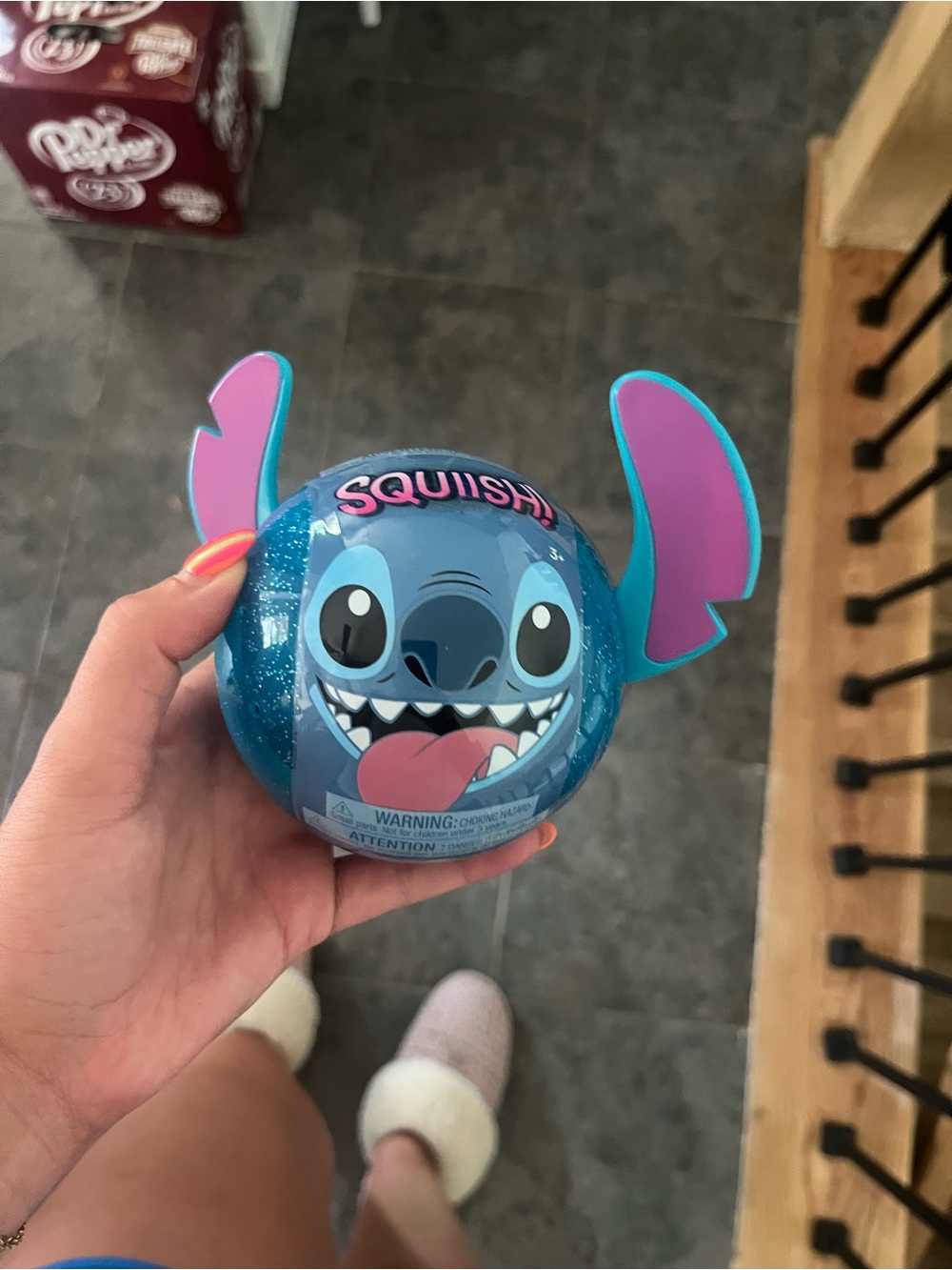 Target Blue & Pink Stitch Squishy Character Toy
